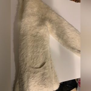 Cream fluffy cardigan
